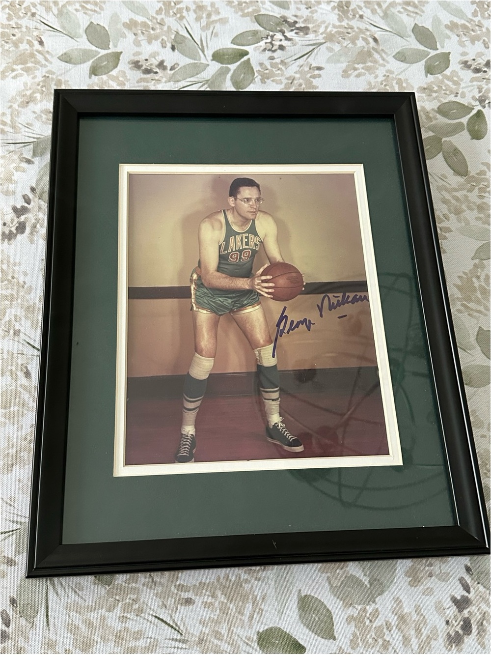 George Mikan Signed Photo Framed Autograph Lakers Hall of Fame COA Sports Heaven